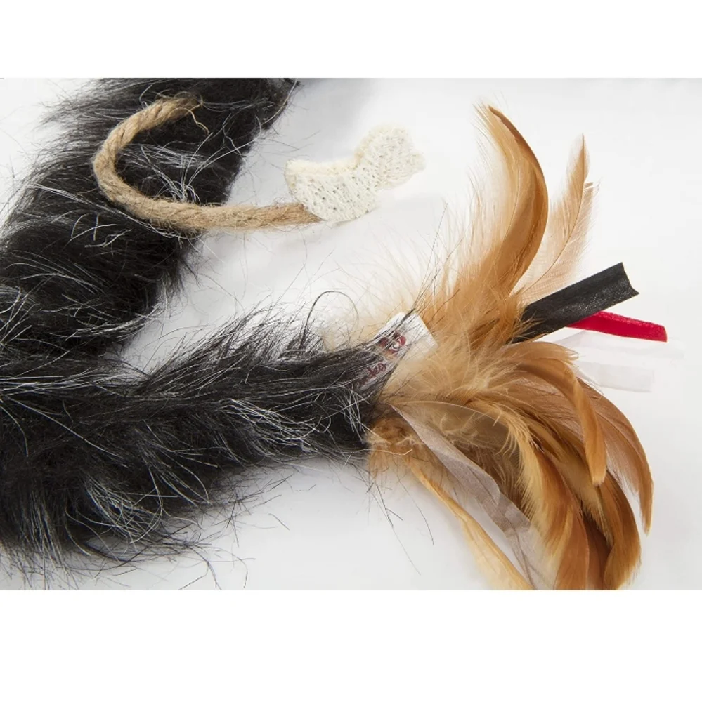 Petlinks Plume Crazy Wand Toy with Feather Tail